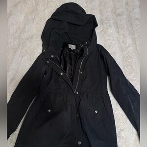 The Loft black raincoat